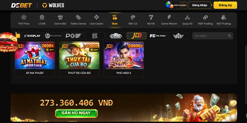 Top những game JDB ăn khách tại Debet